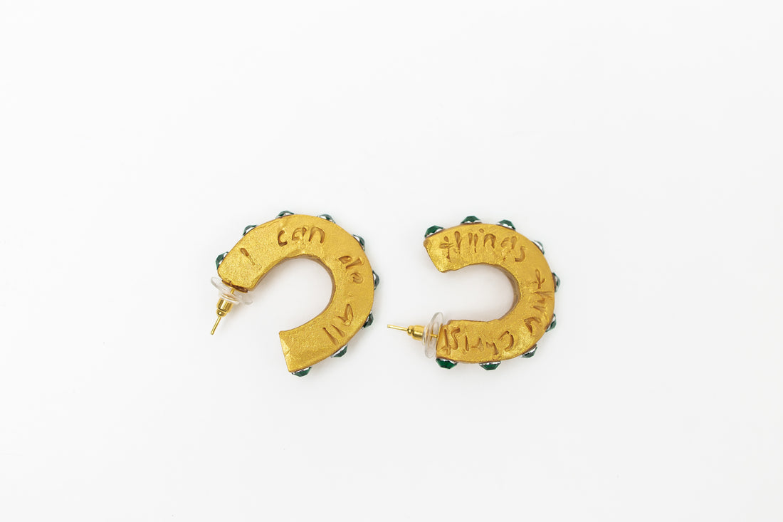 Small Green Hoops