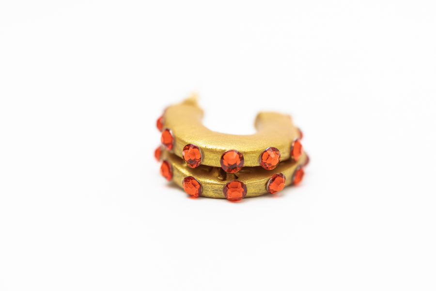 Small Red Hoops