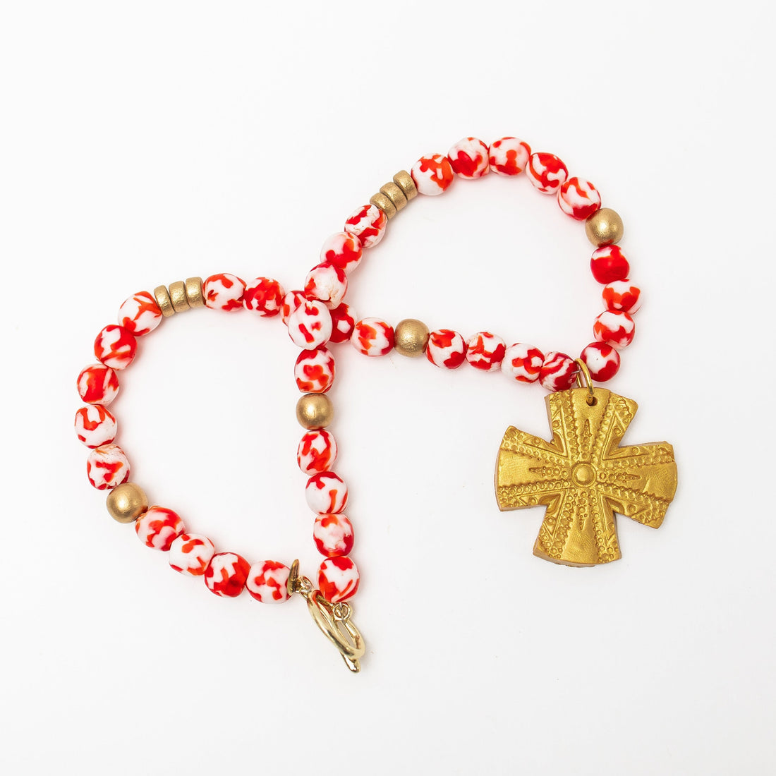 Red and White African Glass with Rachel Cross