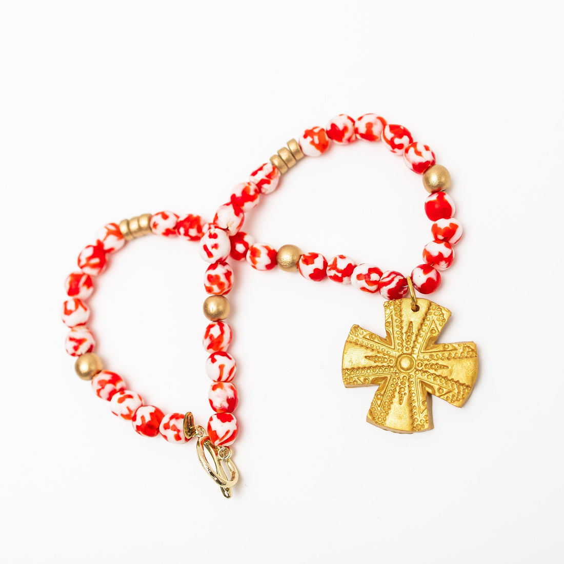 Red and White African Glass with Rachel Cross