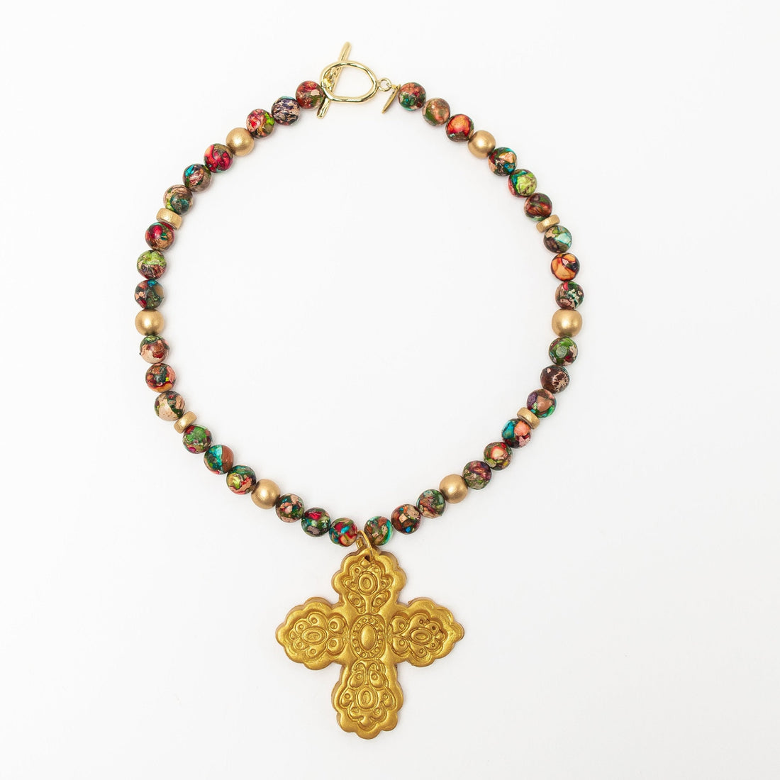 Multi-conglomerate Jasper with Susie Cross