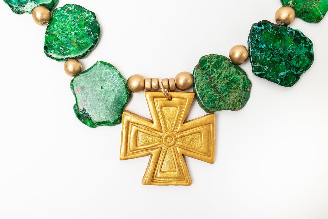 Green Sea Jasper Nuggets with Anna Cross
