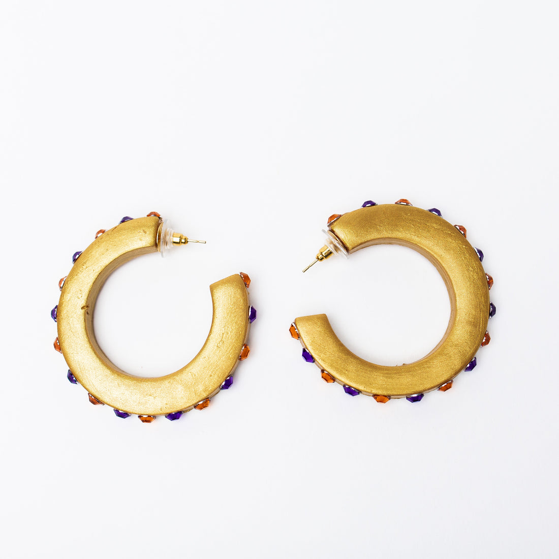 Orange and Purple Hoops