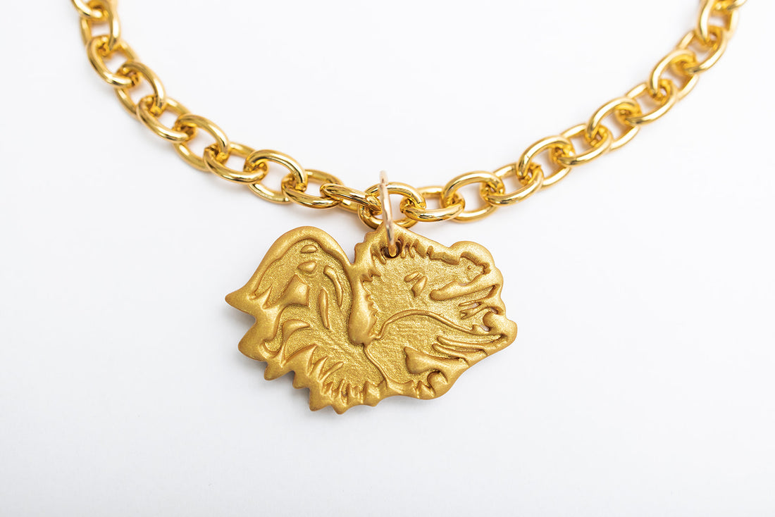 Gold Chain with Medium Gamecock