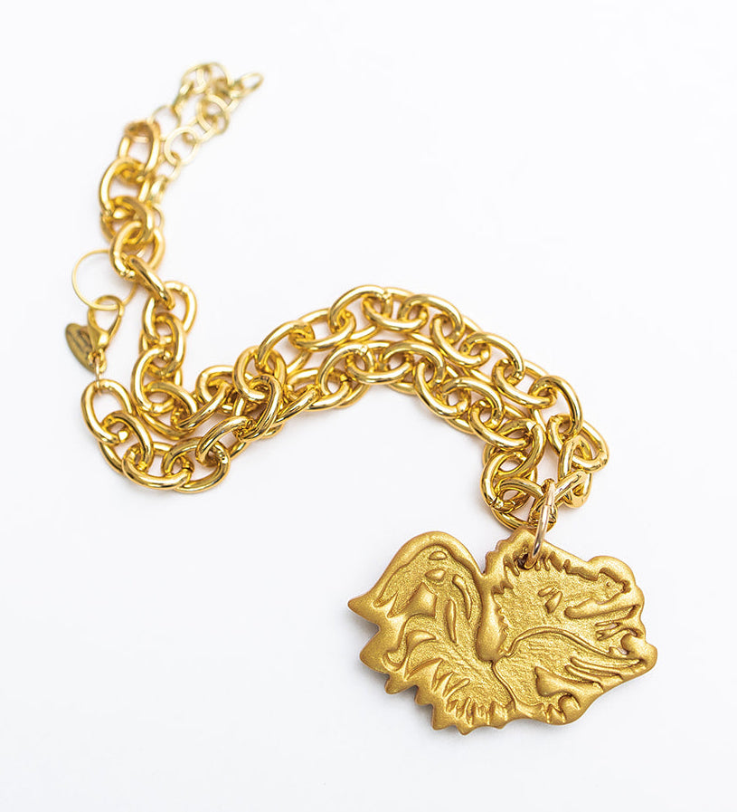 Gold Chain with Medium Gamecock