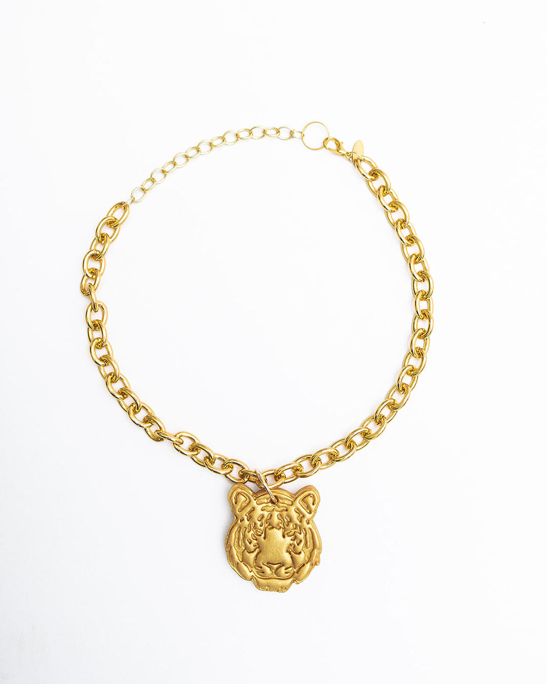 Gold Chain with Medium Tiger