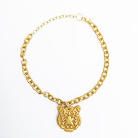 Gold Chain with Medium Tiger
