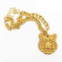 Gold Chain with Medium Tiger