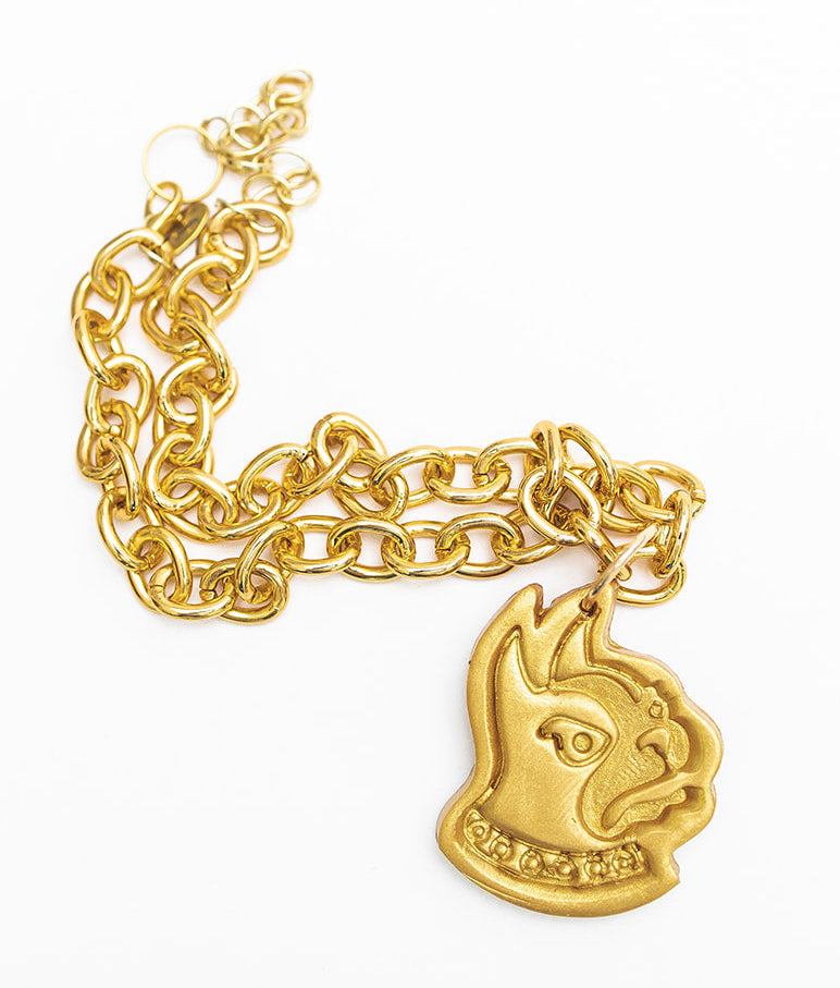Gold Chain with Medium Terrier