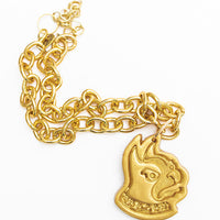Gold Chain with Medium Terrier