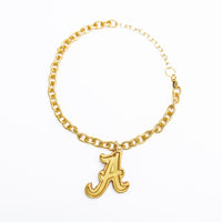 Gold Chain with Medium A letter