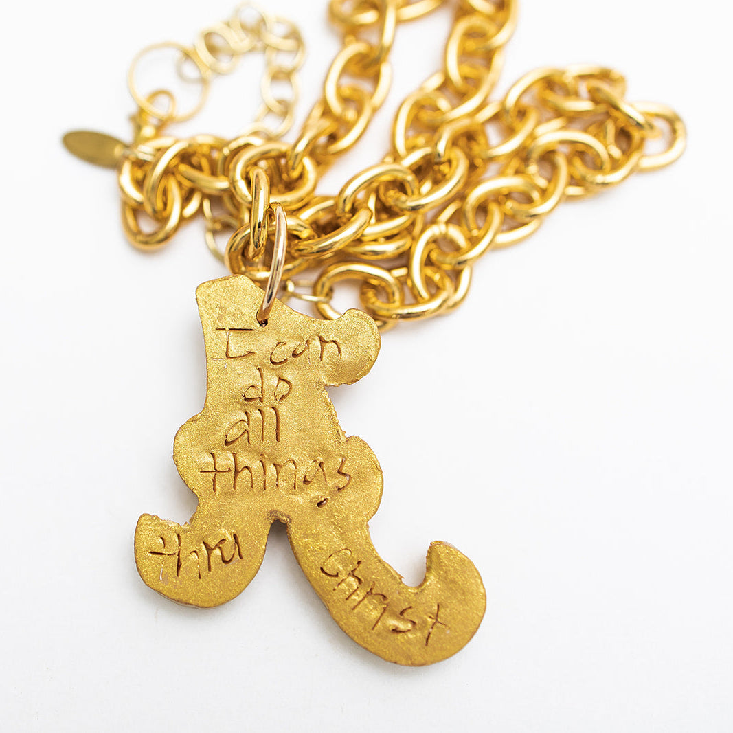 Gold Chain with Medium A letter