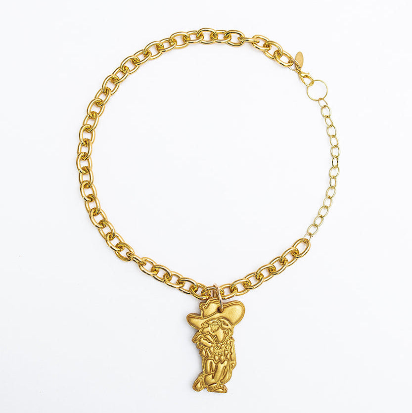 Gold Chain Medium with Rebel Man