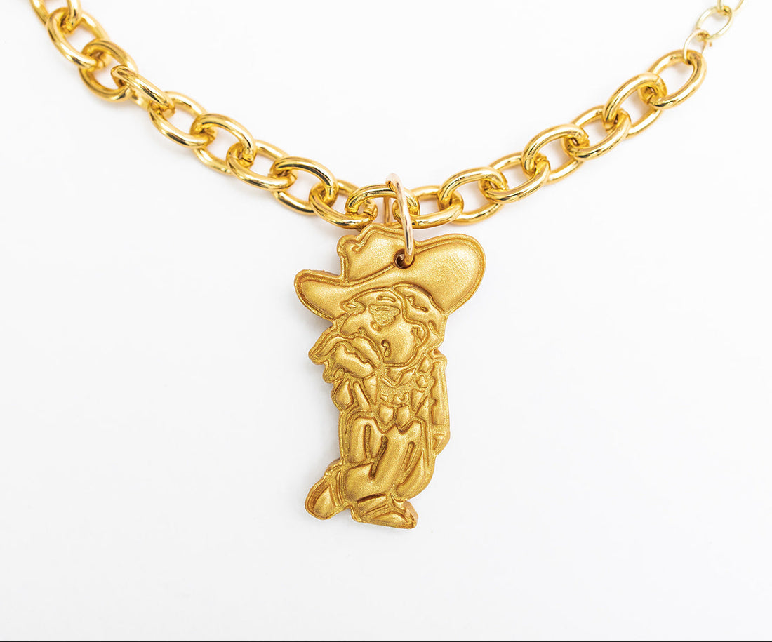 Gold Chain Medium with Rebel Man