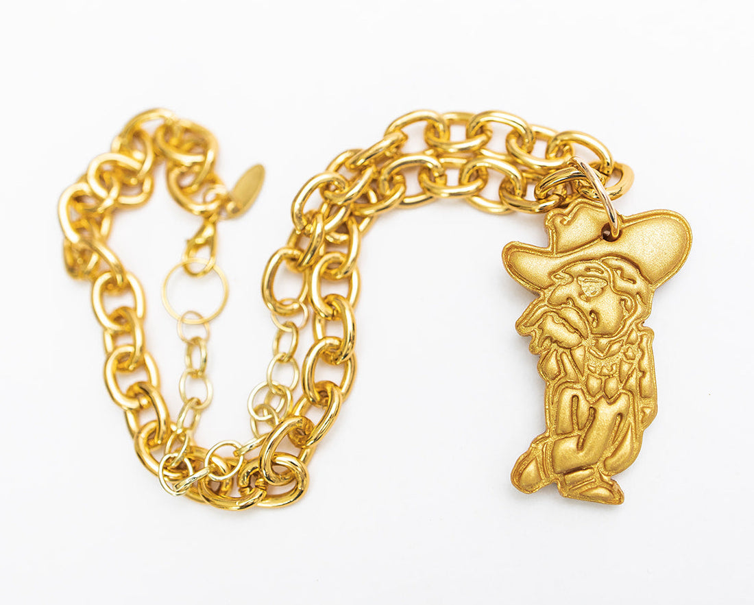 Gold Chain Medium with Rebel Man