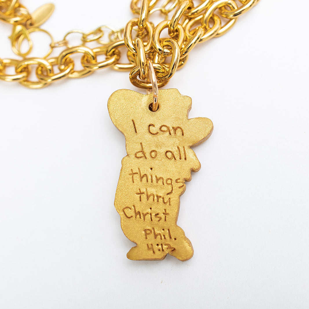 Gold Chain Medium with Rebel Man