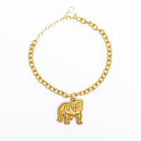 Gold Chain with Medium Bulldog