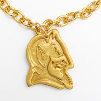 Gold Chain with Blue Devil