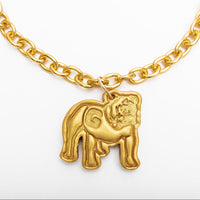 Gold Chain with Medium Bulldog