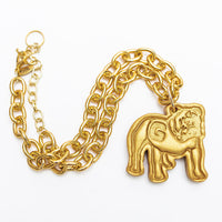Gold Chain with Medium Bulldog