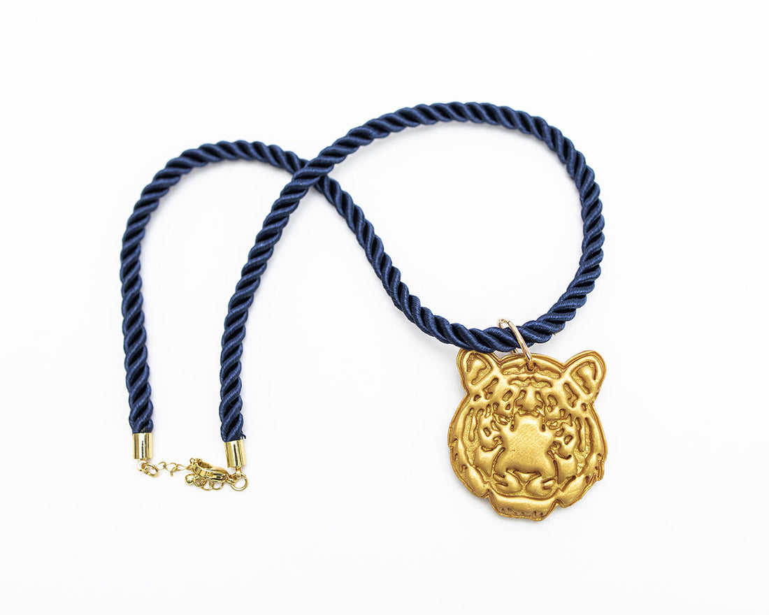 Navy Rope with Medium Tiger