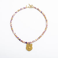 Orange & Purple Jasper with Small Tiger
