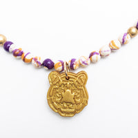 Orange & Purple Jasper with Small Tiger