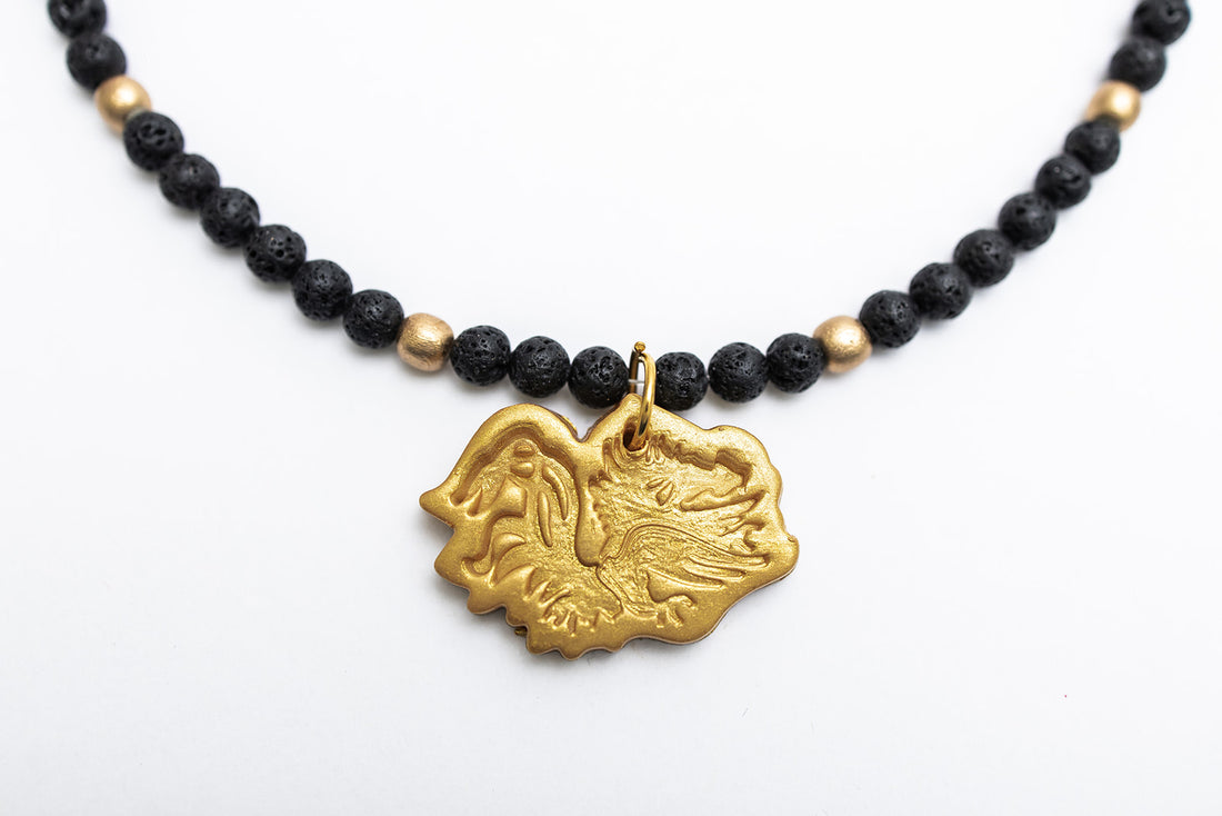 Black Lava with Small Gamecock