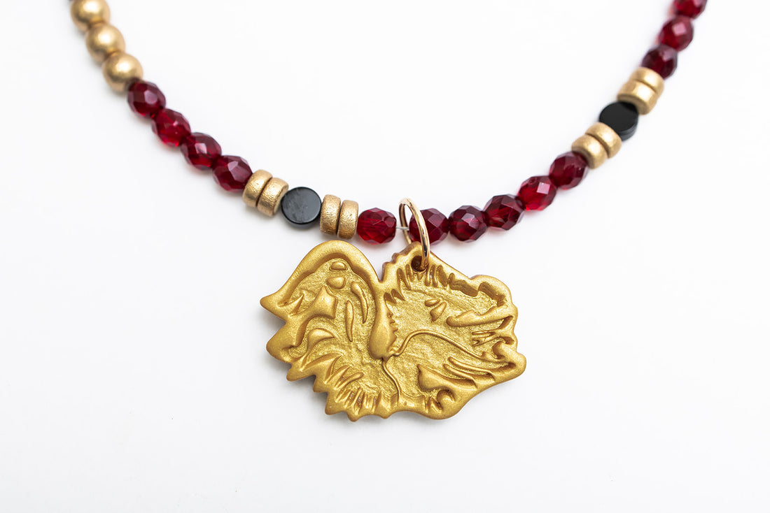 Garnet & Black with Medium Gamecock