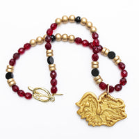 Garnet & Black with Medium Gamecock
