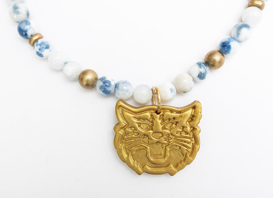 Blue and White Jade with Wildcat