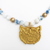 Blue and White Jade with Wildcat
