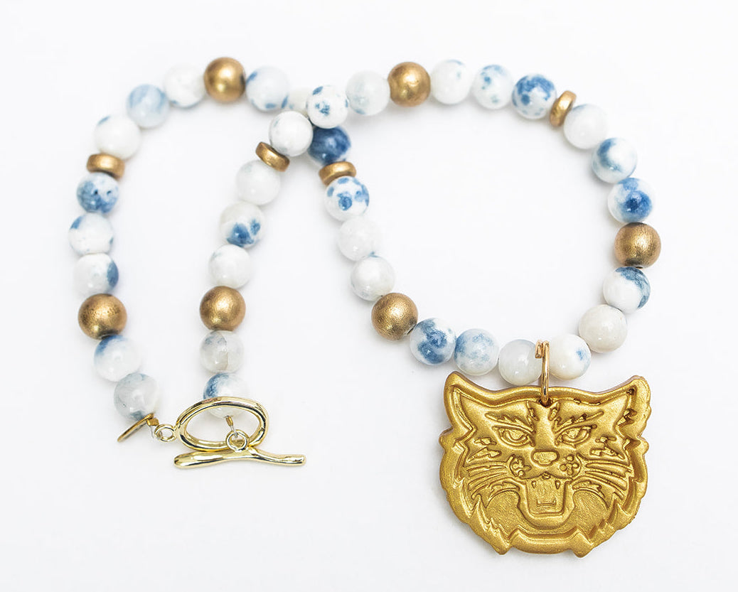 Blue and White Jade with Wildcat