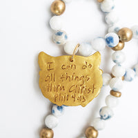 Blue and White Jade with Wildcat