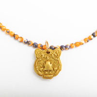 Blue and Orange Jasper with Small Tiger