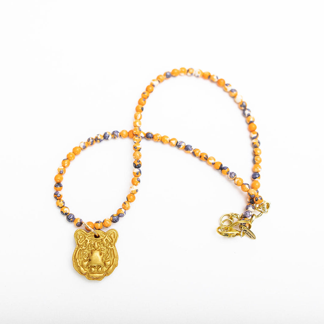 Blue and Orange Jasper with Small Tiger