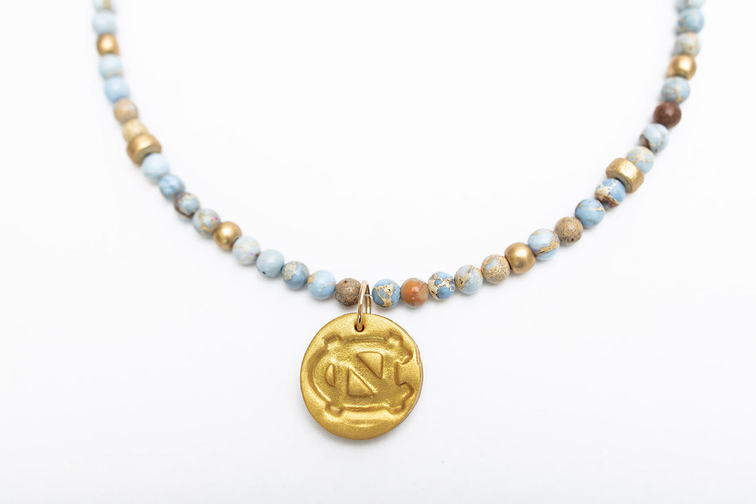 Carolina Blue Jasper with Small UNC