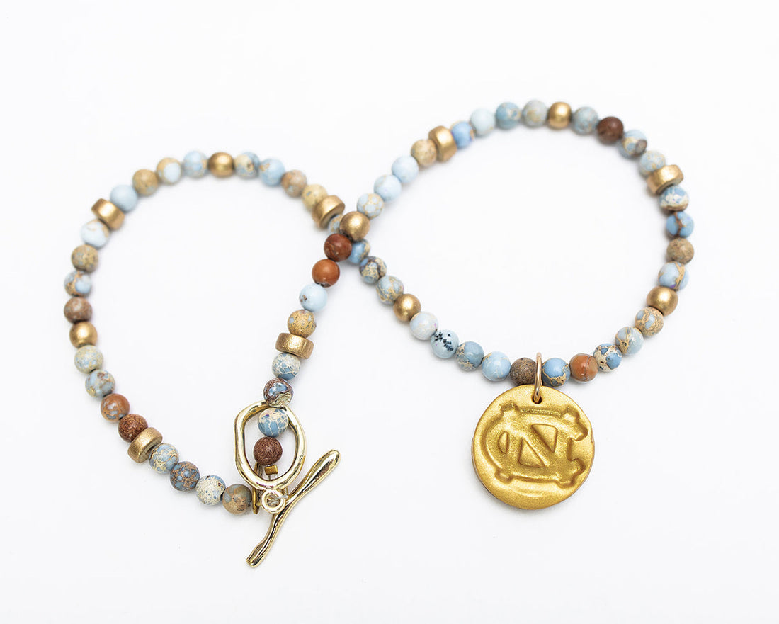 Carolina Blue Jasper with Small UNC