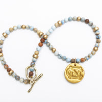 Carolina Blue Jasper with Small UNC