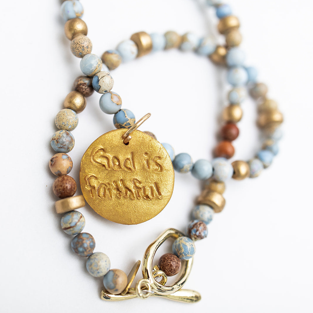 Carolina Blue Jasper with Small UNC