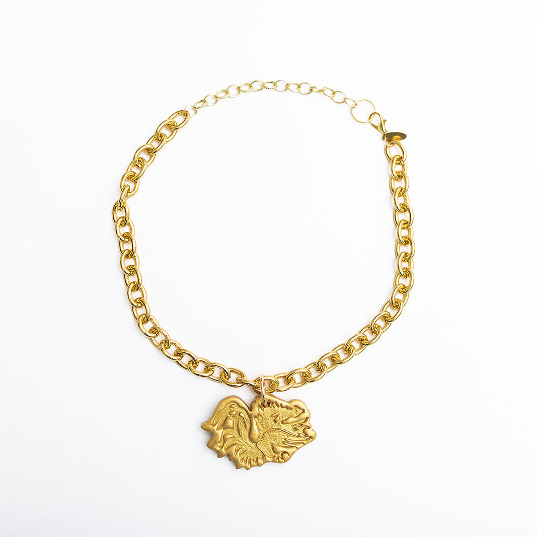 Gold Chain with Medium Gamecock
