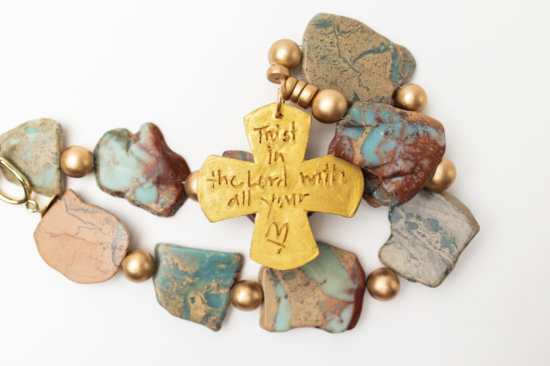 18" Aqua Terra Jasper Nuggets with Kristin Cross