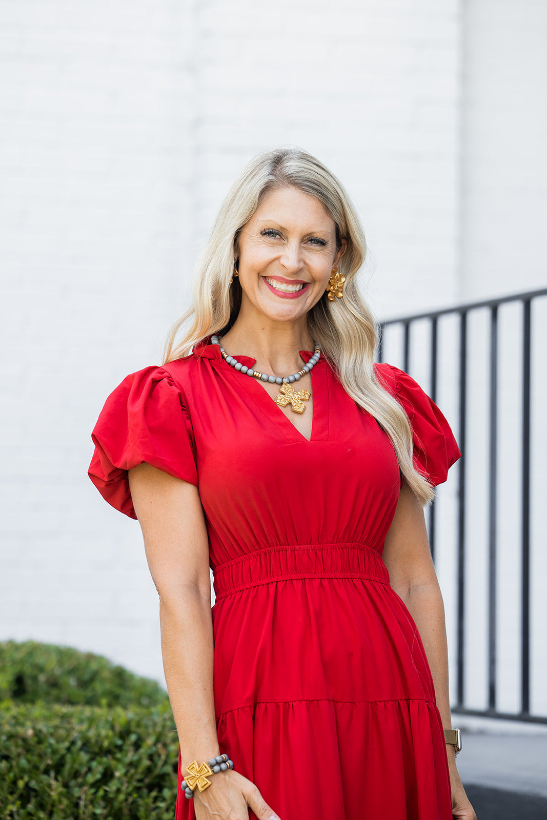 Silver Druzy Double with Anna Cross