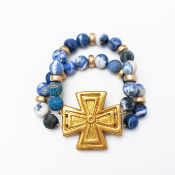 Blue Sodalite with Anna Cross