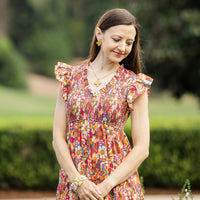 Gold Pyrite Chain with Kait Cross