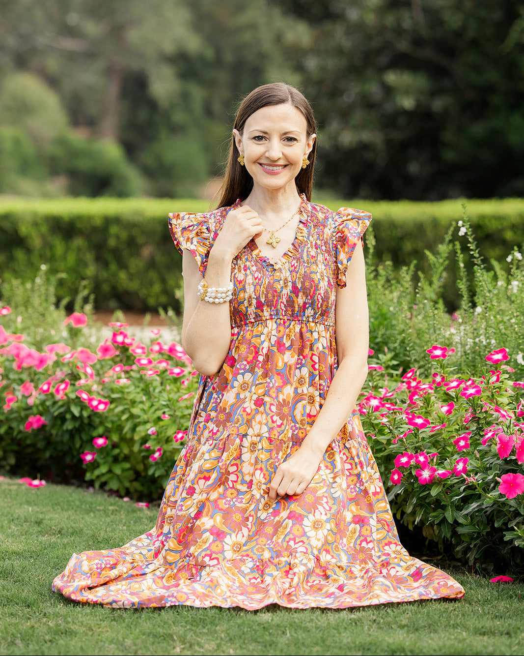 Gold Pyrite Chain with Kait Cross