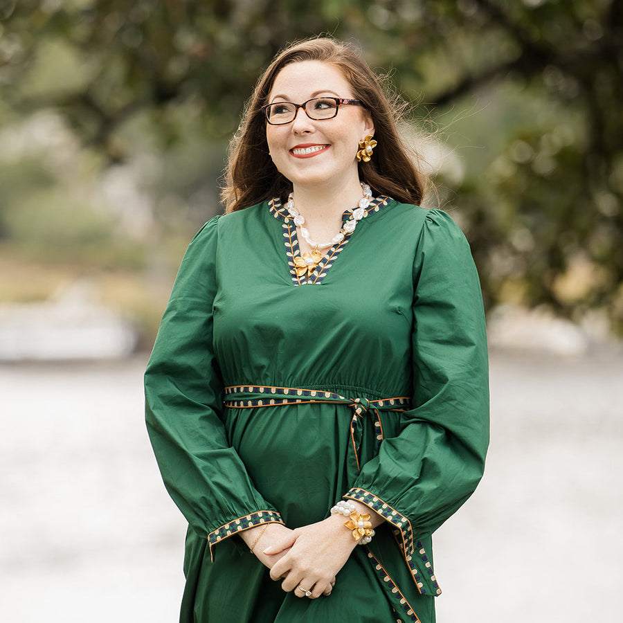 Adjustable Baroque Pearls with Magnolia Pearl Blossom