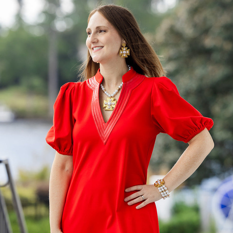 18" Pearls with Grace Pearl Cross