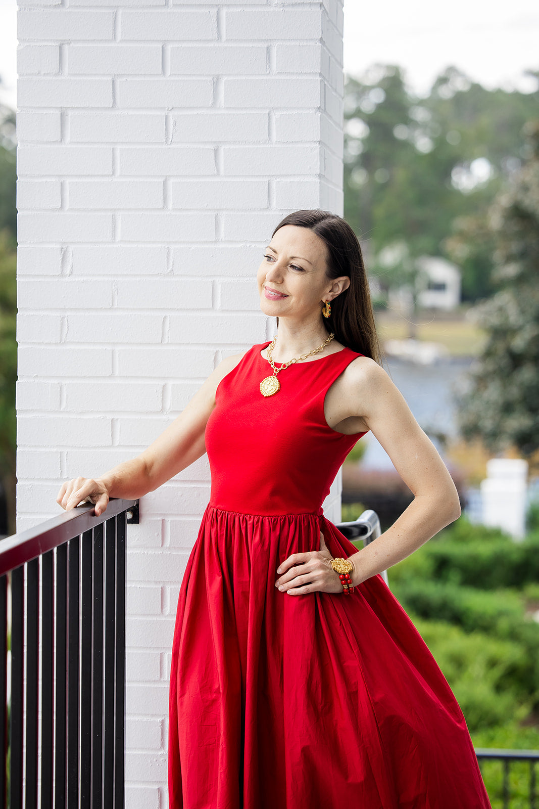 Red and Green Hoops Small