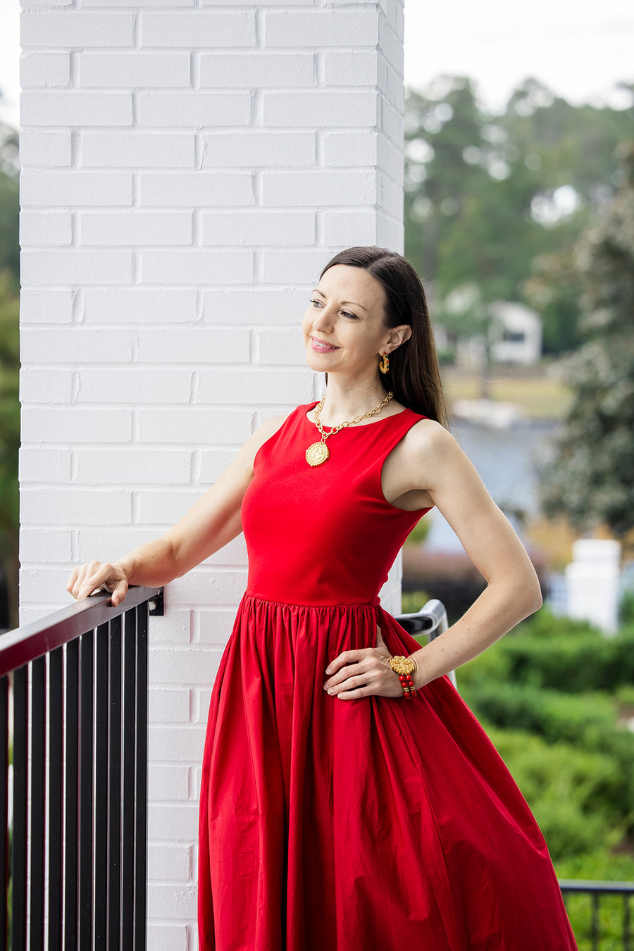 Red and Green Hoops Small